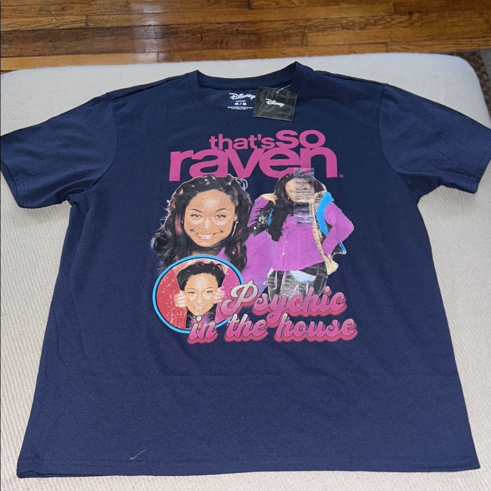 Disney That's So Raven Navy and Pink T-Shirt